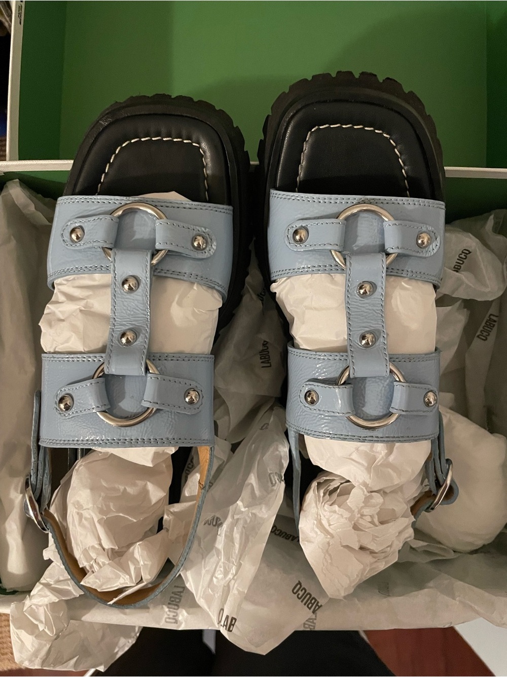 Atlas Sandal Sky Blue Platform Sandals - Picture 10 of 11